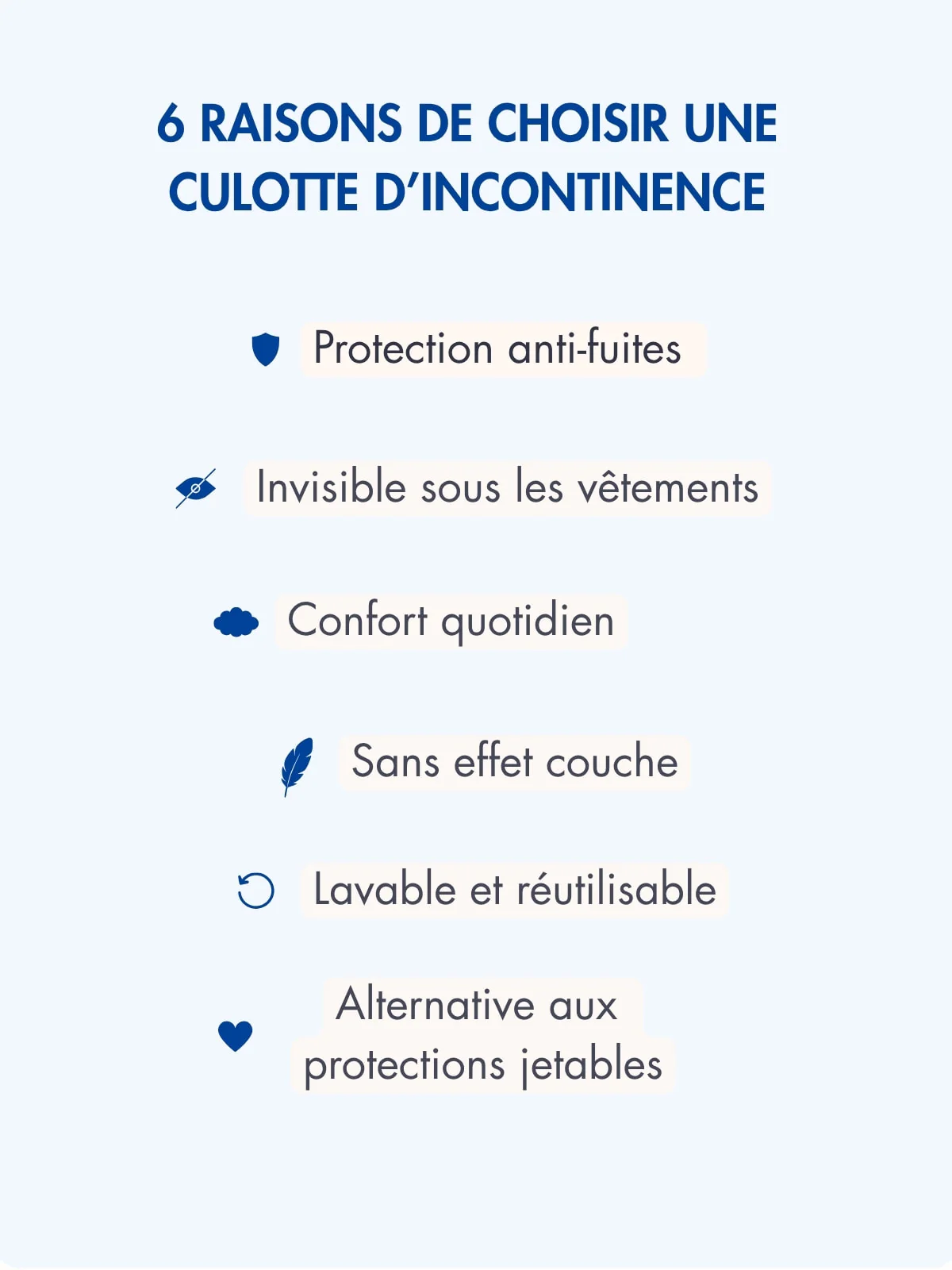 Culotte invisible plumetis d’incontinence - Image 5