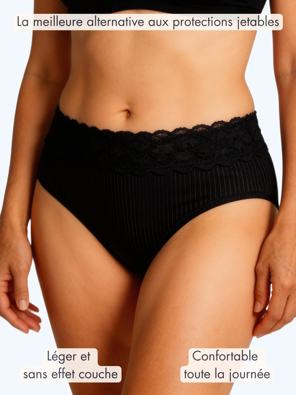 Culotte Laura taille haute dentelle d’incontinence - Image 4